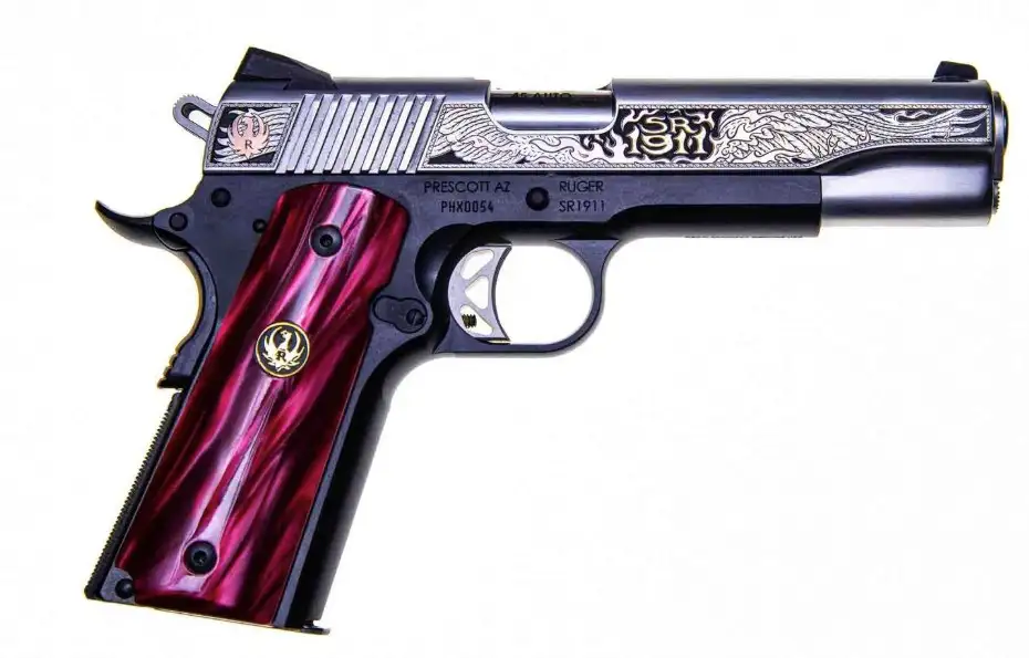 Ruger SR1911 'Engraved Western' 45 ACP 5in Barrel 8+1(1) 1 of 1000